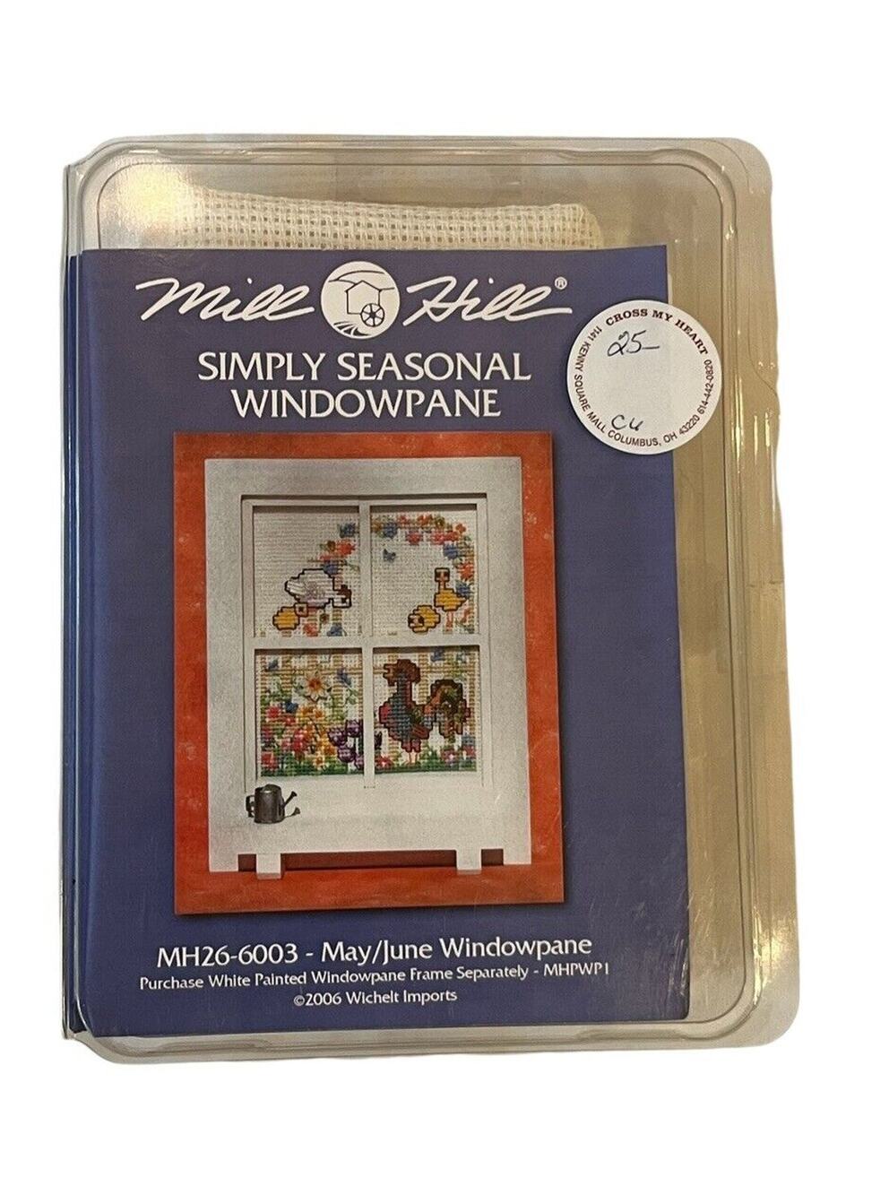 Rare Mill Hill Simply Seasonal Windowpane Counted Cross Stitch May/June 2006